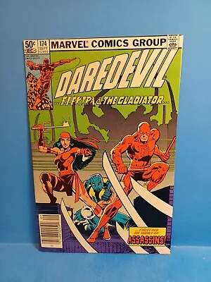 Buy Daredevil #174 Marvel Comics / Elektra & Gladiator Fighting Army Of Assassins 17 • 19.86£