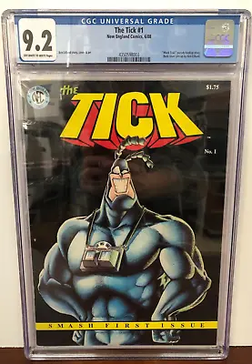 Buy The Tick #1 - (1988) CGC 9.2 - Key Issue 1st Appearance Of The Tick • 213.37£