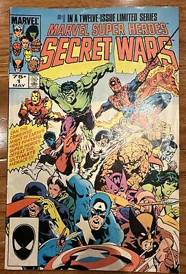 Buy Marvel Comics MARVEL SUPER HEROES SECRET WARS May 1984 #1 Second Printing • 19.92£