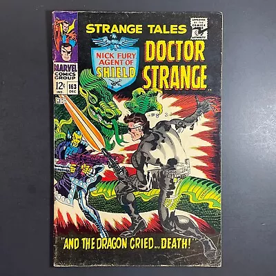 Buy Strange Tales 163 KEY Silver Age Marvel 1967 Doctor Strange Nick Fury Steranko • 9.57£