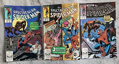 Buy 3x Spectacular Spiderman Comics # 152, 153 & 154 Marvel Origianls From 1989 • 3£