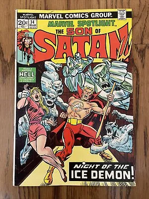 Buy Marvel Spotlight: Son Of Satan #14 (1974) Night Of The Ice Demon! FN • 4.72£