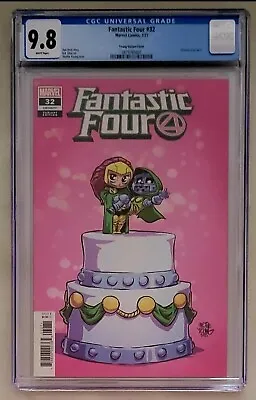Buy FANTASTIC FOUR #32 CGC 9.8 (Marvel 2021) Dr DOOM! Skottie Young Cover • 65.96£