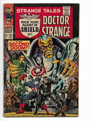 Buy Strange Tales 161 - Vg 4.0 - Nick Fury - Doctor Strange - Captain America (1967) • 10.67£