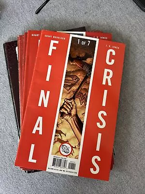 Buy Final Crisis #1-7 (2008) Complete Set 1st Calvin Ellis Grant Morrison DC Comics • 9.48£