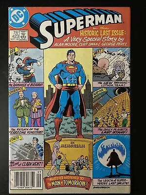 Buy DC Superman 423 Historic Last Issue Vintage Superhero Comic 1986  • 15.81£