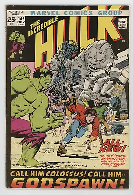 Buy Incredible Hulk 145 Marvel 1971 FN Origin Herb Trimpe Roy Thomas • 13.43£
