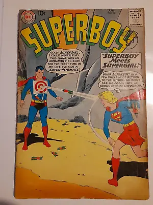 Buy Superboy #80 Apr 1960 Good 2.0 First Meeting Of Superboy And Supergirl • 49.99£