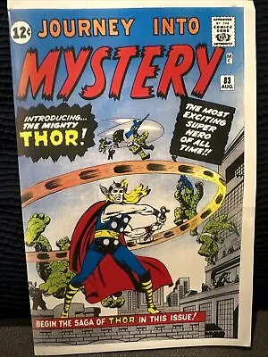 Buy Journey Into Mystery #83 Reproduction Cover Marvel Comics 1st Thor High Quality • 19.79£