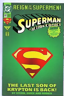 Buy DC Superman Action 687 Comic Rare VF 8.0 Scan Bag & Board Key 1993 Fun Reign • 3.99£