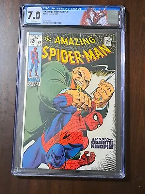 Buy Amazing Spider-man 69 Cgc 7.0 White Pages  Kingpin Appearance • 169.51£