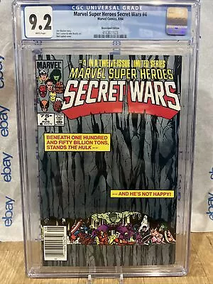 Buy Marvel Super Heroes Secret Wars #4 CGC 9.2  Newsstand - Brand New Case • 47.96£