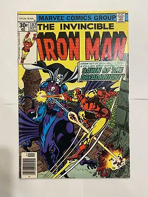 Buy MARVEL THE INVINCIBLE IRON MAN #102 1977 1st Full Dreadknight   Newsstand • 10.24£