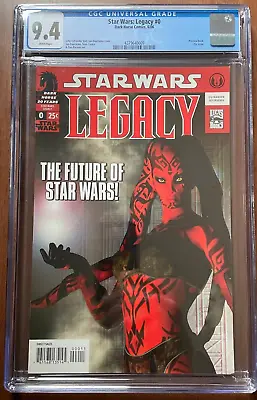 Buy Star Wars Legacy #0 CGC 9.4 KEY 1st Cover Appernce Darth Talon, Dark Horse 2006 • 31.62£