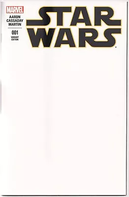 Buy Star Wars #1 Blank Sketch Variant 2015 Nm Nm+ Marvel Comics Movie • 29.95£