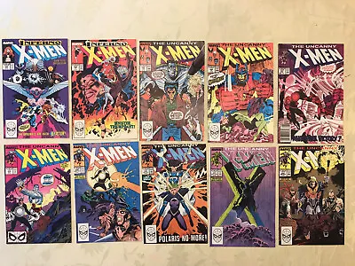 Buy Uncanny X-men #242, 243, 245, 246, 247, 248, 249, 250, 251 & 252 - 10 Comics • 15.76£