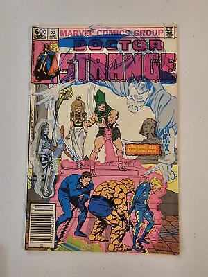 Buy Doctor Strange #53 (Marvel, 1982) Newsstand Variant - Fantastic Four App. - Fine • 6.32£