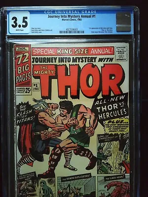 Buy Thor King Size Annual 1 CGC 3.5 Zeus Hercules • 400£