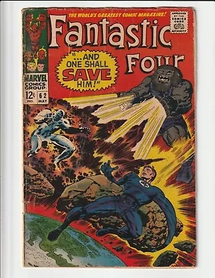 Buy Fantastic Four #62 (1968) Gd 2.0 First Appearance Of Blastaar Marvel Comics • 15.99£