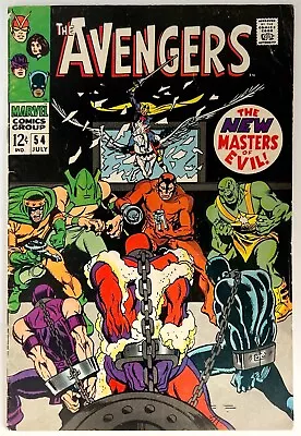 Buy Avengers 54 VG 1st Cameo Of Ultron New Masters Of Evil Marvel Comics 1968 • 72.17£