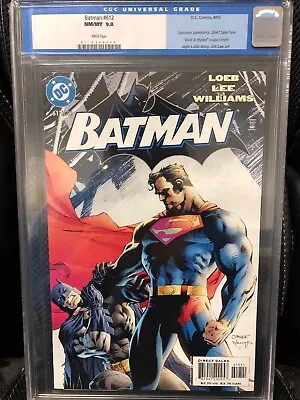 Buy Batman #612 Jim Lee Superman With Insert CGC 9.8 Loeb Poison Ivy Key • 227.98£