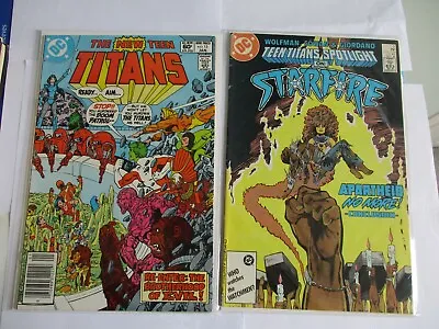 Buy New Teen Titans 15  Wolfman Perez 1982 NM, T.T. 'Spotlight 2 'Starfire' 1986 Vfn • 4.99£