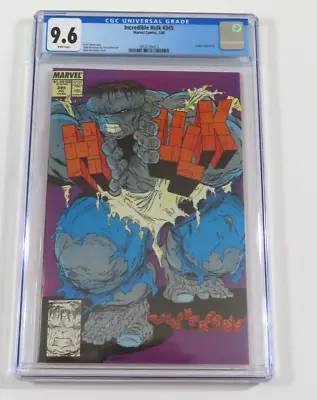 Buy Incredible Hulk #345 CGC 9.6 NM+ Marvel Comics 1988 Todd McFarlane Art And Cover • 200.15£