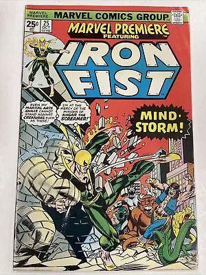 Buy Marvel Premiere Iron Fist #25 1st Hogarth Cameo Appearance 1st Byrne Bronze 1975 • 23.71£