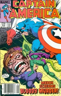 Buy Captain America Canadian Price Variant #313 VG 4.0 1986 Stock Image Low Grade • 3.78£