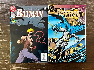 Buy BATMAN LOT 479 & 500 NM- Joe Quesada Knightfall Bane Catwoman Penguin The Joker • 2.38£