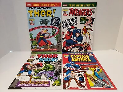 Buy True Believers The Mighty Thor And Captain America (NM Or 9.4) - Reprint Set • 23.98£