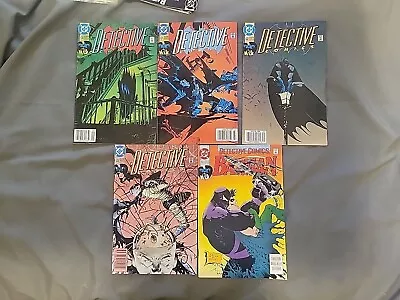 Buy Detective Comics #630, 631, 632, 636, 657 (DC) Five Comic Lot Batman And Robin • 8.01£