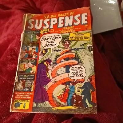 Buy SUSPENSE 8 Timely 1951 Walking Ghost Missing Head Atlas Pre-code Horror Tales Of • 86.18£