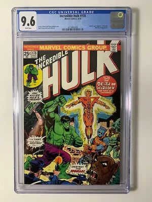 Buy Incredible Hulk #178 NM+ CGC 9.6!  Death  Adam Warlock! • 265.18£