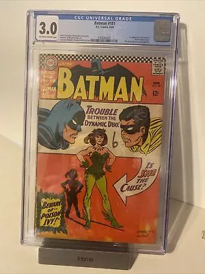 Buy Batman 181 🦇  (1966) 1st Poison Ivy! CGC 🔵 Label 3.0 Silver Age • 403.20£
