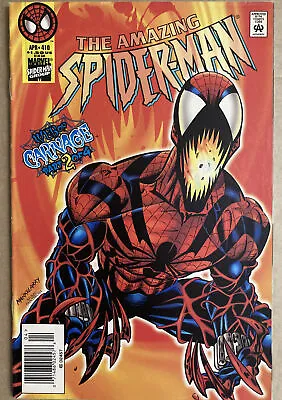 Buy The Amazing Spider-Man #410 VF+ April 1996 First App Spider Carnage Great Key 🔑 • 39.99£