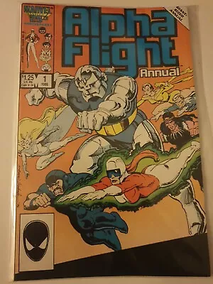 Buy Alpha Flight Annual #1 : 1986 : Vol 1 1st Print Marvel Comics Nm Giant Size Book • 1.99£