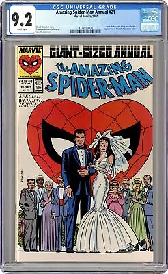 Buy Amazing Spider-Man Annual #21A Direct CGC 9.2 1987 4373933008 • 59.38£