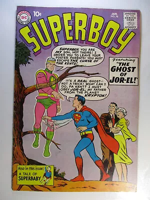 Buy Superboy #78 Mr Mxyzptlk And Ghost Of Jor-El, Superbaby, Fine-, 5.5, OW Pages • 59.30£