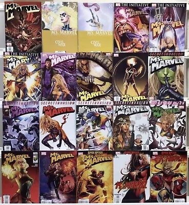 Buy Marvel Comics - Ms. Marvel 2nd Series - Comic Book Lot Of 20 • 28.77£