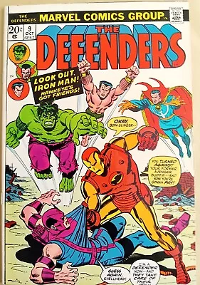 Buy Defenders #9 - FN+ (6.5) - Marvel 1973 - 20 Cents Copy - Vs Avengers • 15.99£