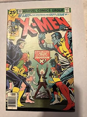 Buy Uncanny X-Men 100 Marvel Comics 1976 Old Team Vs. New Team • 111.79£
