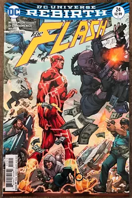 Buy The Flash #24 By Williamson Green Lantern JLA DCU Rebirth Variant B NM/M 2017 • 6.32£