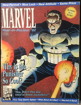 Buy Marvel Year In Review '92 - Satirical Marvel Magazine Punisher Cover • 2.99£