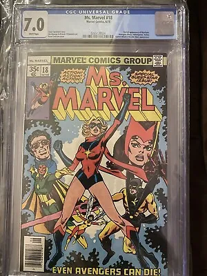 Buy Ms. Marvel #18 CGC 7.0 1978 3906463013 • 118.59£