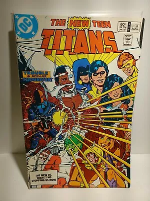 Buy The New Teen Titans 34  4th Appearance Of Deathstroke And 1st Full Cover (DC2) • 10.27£