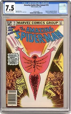 Buy Amazing Spider-Man Annual #16 CGC 7.5 1982 4053470008 • 111.21£
