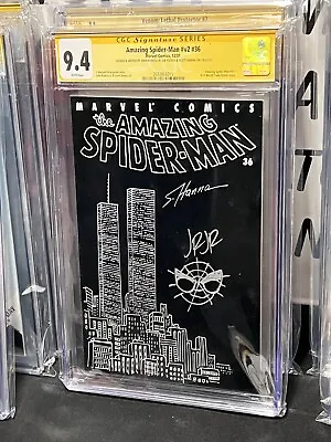 Buy Amazing Spider-Man V2 #36 CGC 9.4 SS 9/11 Sketch & Hanna Signed + Romita Jr Sig • 794.44£