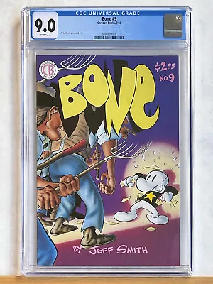 Buy BONE #9 : CGC 9.0 : 1st Print, 1994 Cartoon Books, Jeff Smith NETFLIX • 38.63£