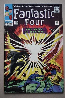 Buy Fantastic Four #53 Kirby 2nd Appearance Black Panther (#52) 1st Appearance Claw • 59.95£